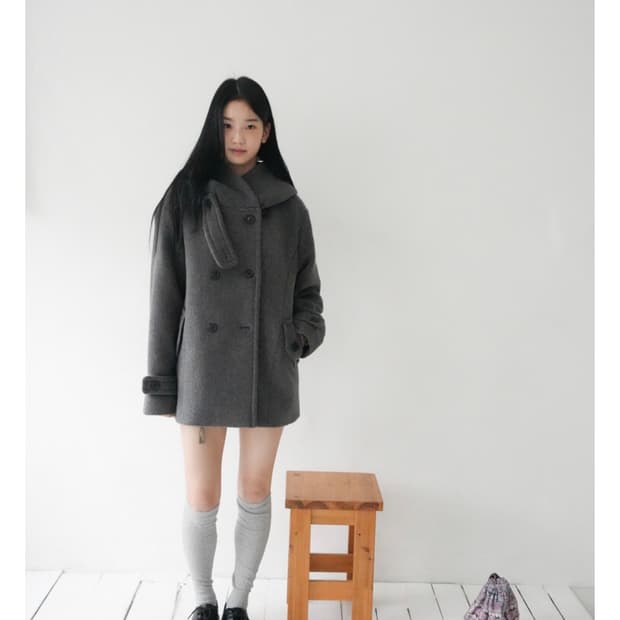 인앤양인하모니 미야 코트 차콜 miya coat charcoal
