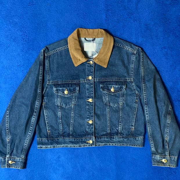 H&M 블루 데님 자켓 L