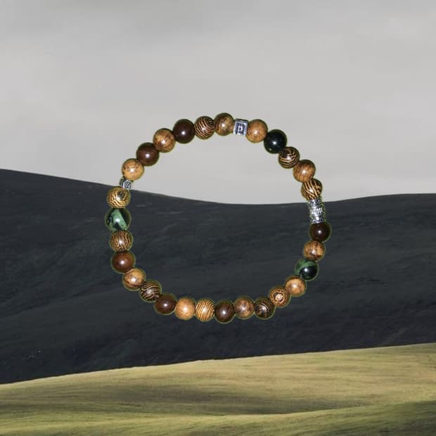 meditation wood bracelet