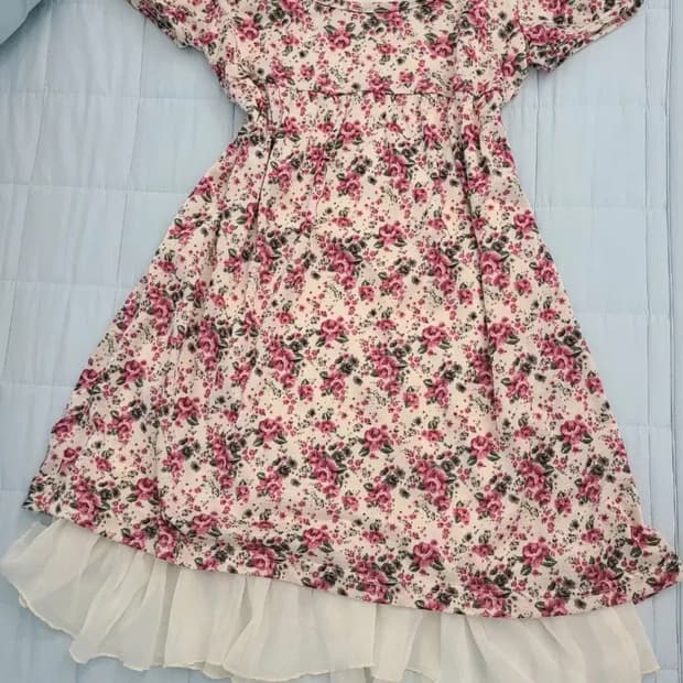 꽃 원피스 반팔 오리엔탈 일본 빈티지 엑시즈팜 리즈리사 아오이유우 백예린