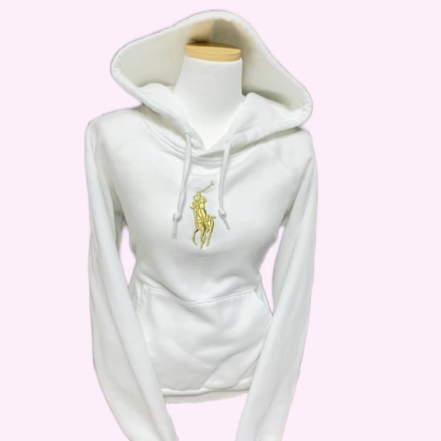 대대장 ♥ 폴로 랄프로렌 빅포니 골드 화이트 후드티