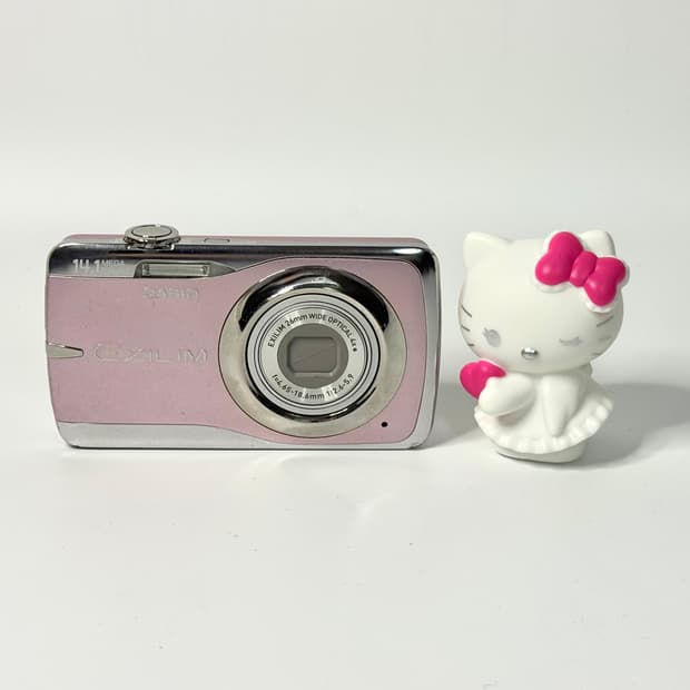 카시오 엑슬림 ex-550 핑크 디카