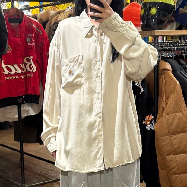 [HI] Carhartt 칼하트 긴팔 셔츠 라이트베이지