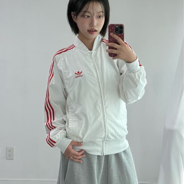 ❤️대장급)아디다스 흰빨 바람막이 집업