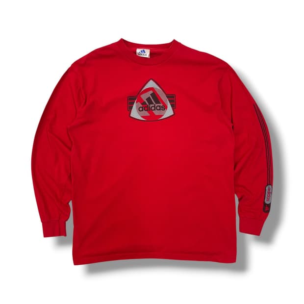 90s 아디다스 퍼포먼스 롱슬리브 티셔츠 made in USA (L)