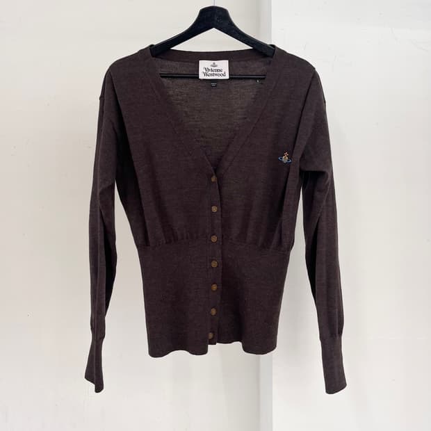 비비안 웨스트우드 브라운 베아 가디건