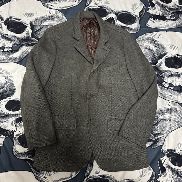 캠브리지 퀄팅 울자켓 100사이즈 