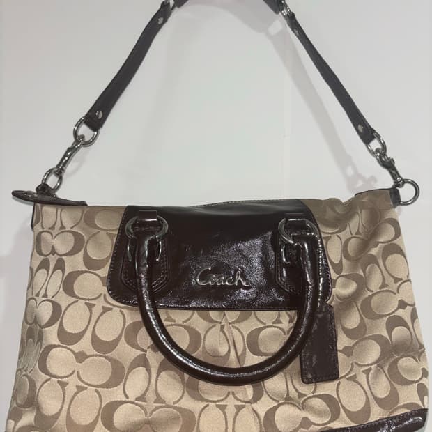 COACH Y2K brown tote bag 