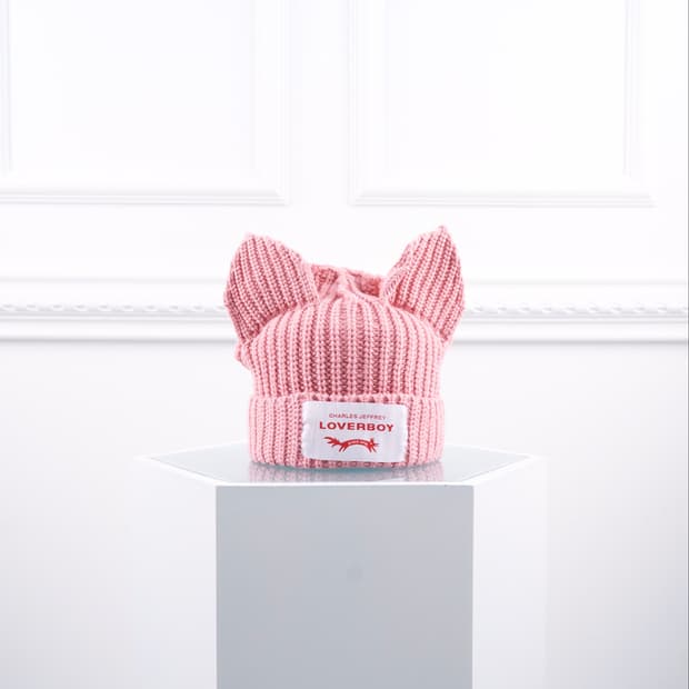 Charles Jeffrey LOVERBOY 청키 이어 핑크 비니