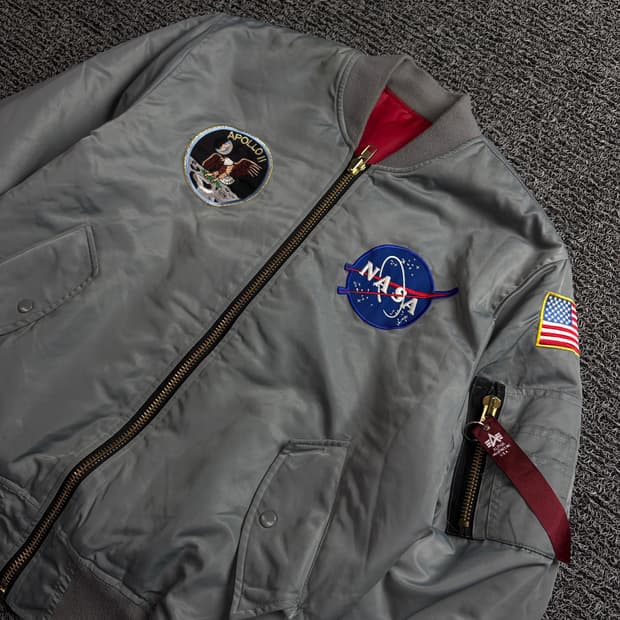 ALO 빈티지 뉴실버 MA-1 플라이트 항공 점퍼 1468