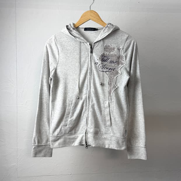 캘빈클라인 진스 투웨이 후드 집업