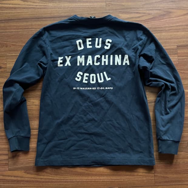 데우스엑스마키나 DEUS 서울 콜리지 어드레스 롱슬리브 네이비 L