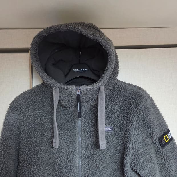 내셔널 지오그래픽  플리스후드자켓 L