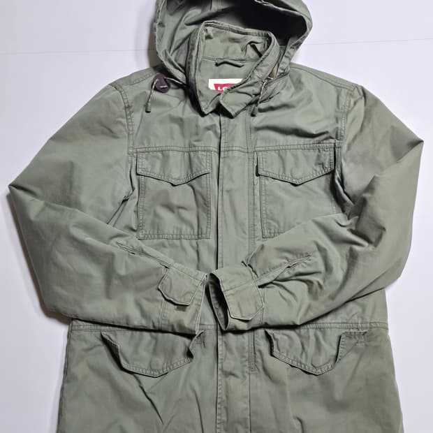 정품 리바이스 패딩후드 야상 M