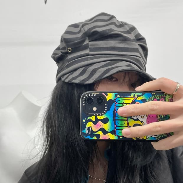 니혼진 너드 스트라이프 비니