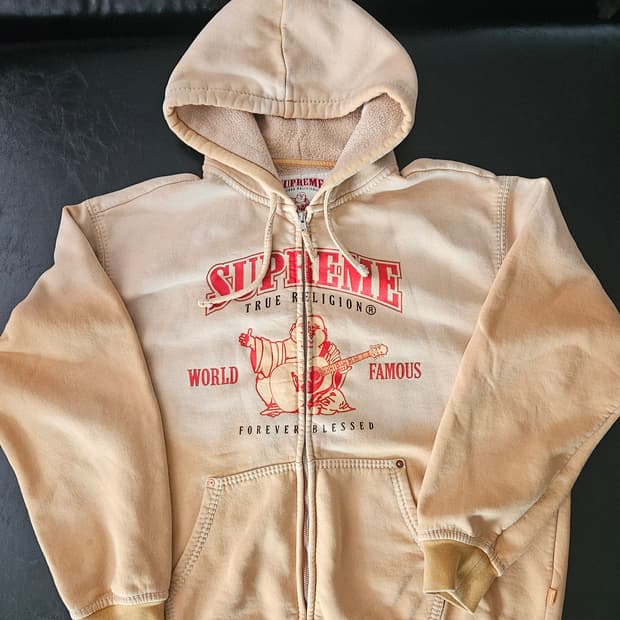 [XL]슈프림 x 트루릴리전 후드집업