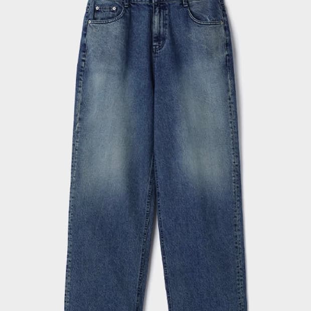 (2) 르마드 사이드 워싱 데님 팬츠 - 데님