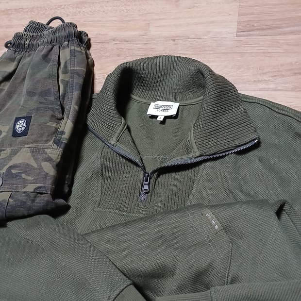 브롬톤런던 쟈가드 반집업 스웻셔츠 아노락