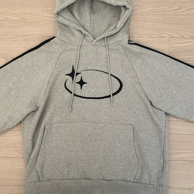 크로스드레슬리 후드티 그레이