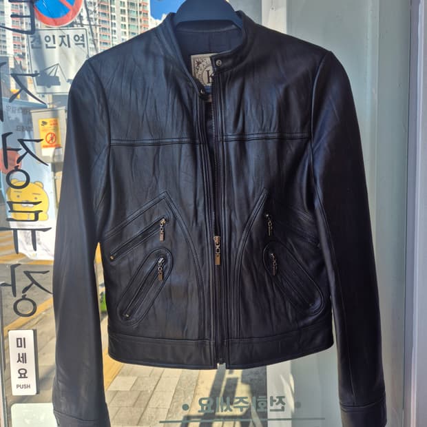 카시바오 양가죽 여성 자켓 블랙 66사이즈