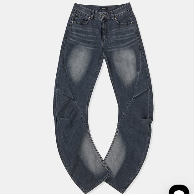 lcdc tm 커브드데님 CURVED-SEAM WASHED DENIM