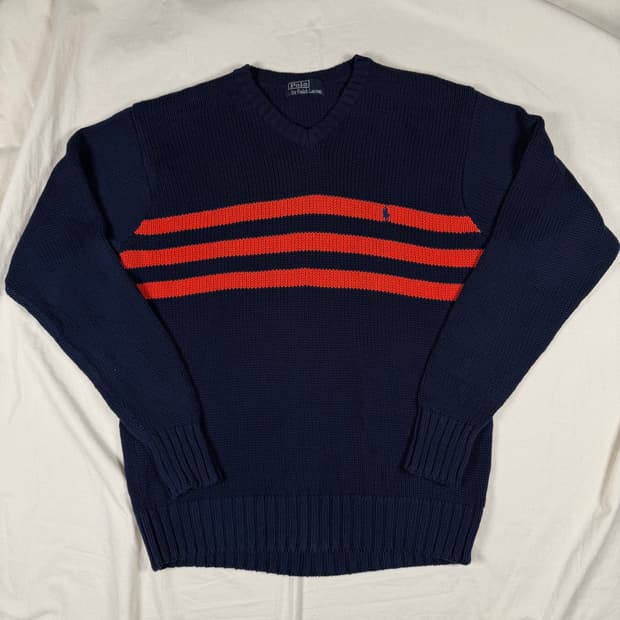 폴로 랄프로렌 브이넥 니트
