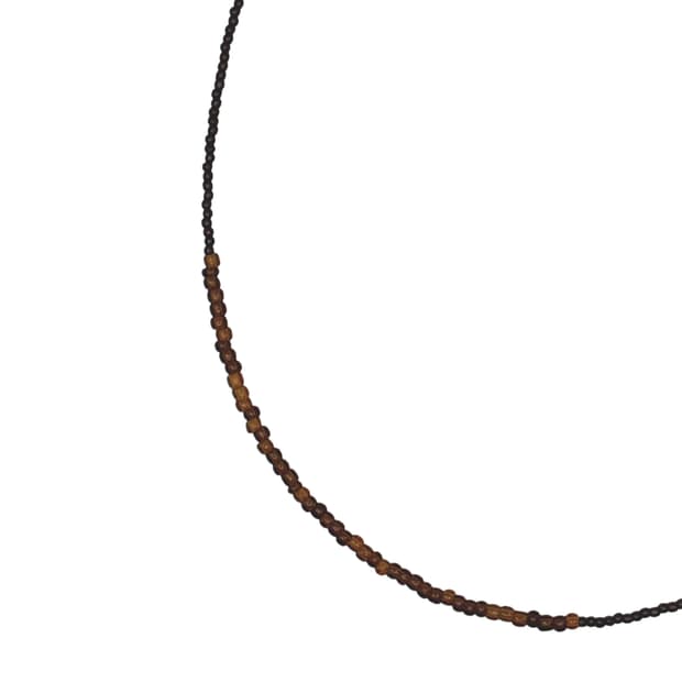 Tone on tone necklace - brown