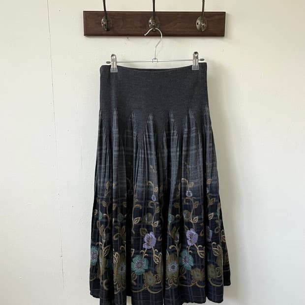 papiral 밴딩 아트 플라워 스커트