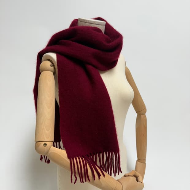 [캐시미어 98%] 딥버건디 머플러 목도리