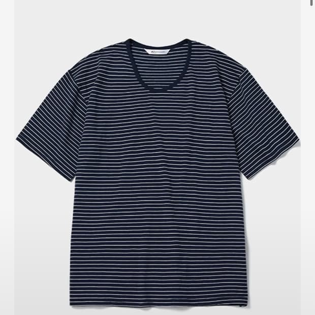 윗 WITH 스트라이프 반팔티