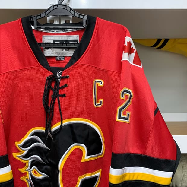 [XL] 리복 CCM NHL 캘거리 플레임즈 제롬 이긴라 져지