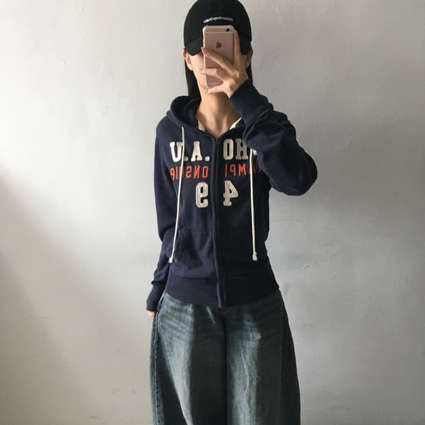후아유 스펠 후드집업