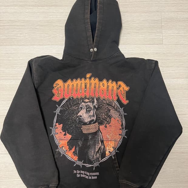 도미넌트 도베르만 워싱 후드티