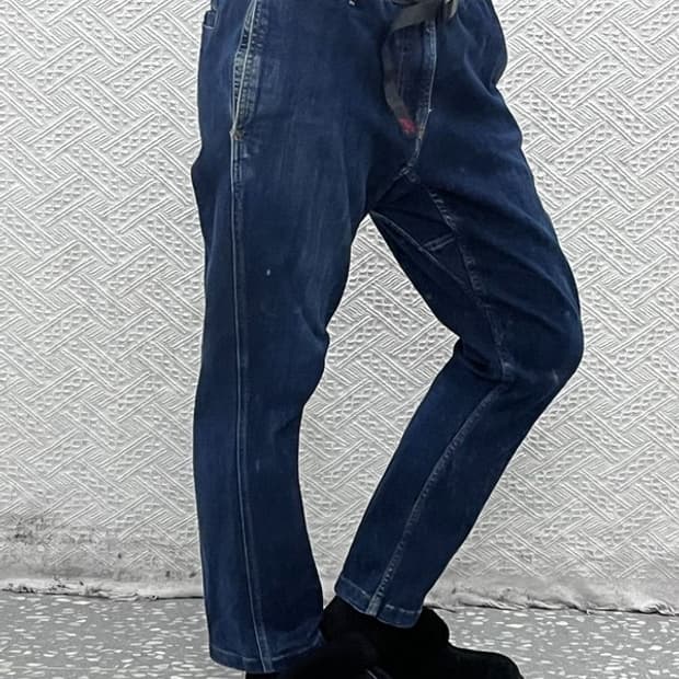 그라미치 올드스쿨 아메카지 캐주얼 벨티드 청바지 M C09100