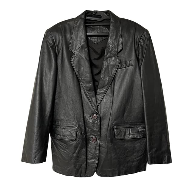 leather blazer