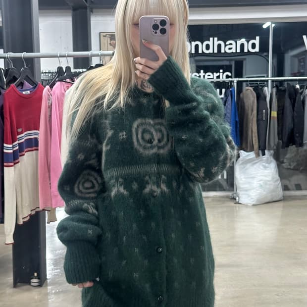 사우스2웨스트8 루즈핏 크루넥 가디건