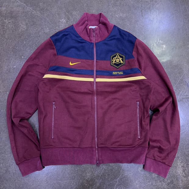 나이키 아스날 아스널 하이버리 버건디 트랙탑 져지 자켓 M