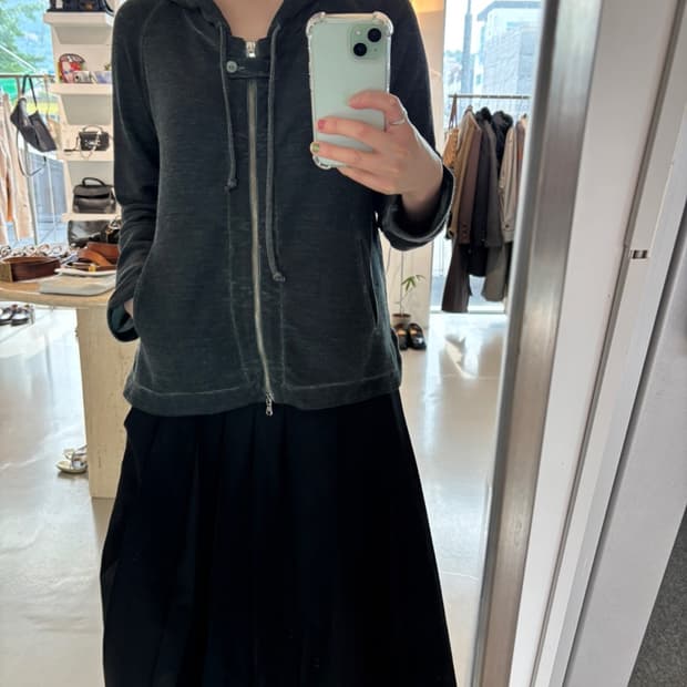 Transit Par Such Linen Zip Up Hoodie