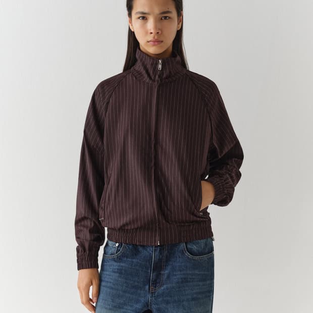 [XS,S]기마구아스 Brian 스트라이프 자켓/브라운