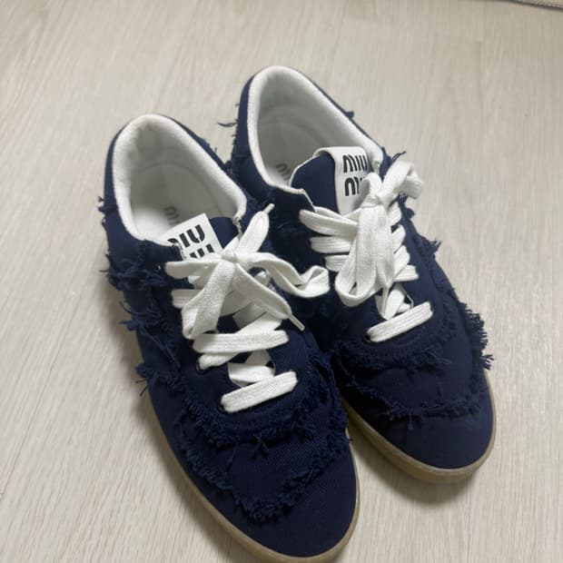미우미우 데님 스니커즈 27.5 풀박