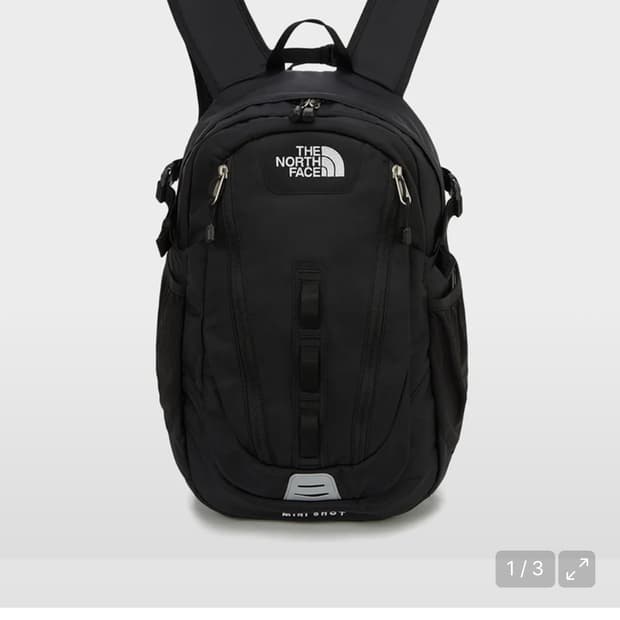 노스페이스 미니샷 블랙