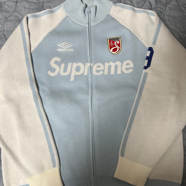 슈프림x엄브로 집업 스웨터 M