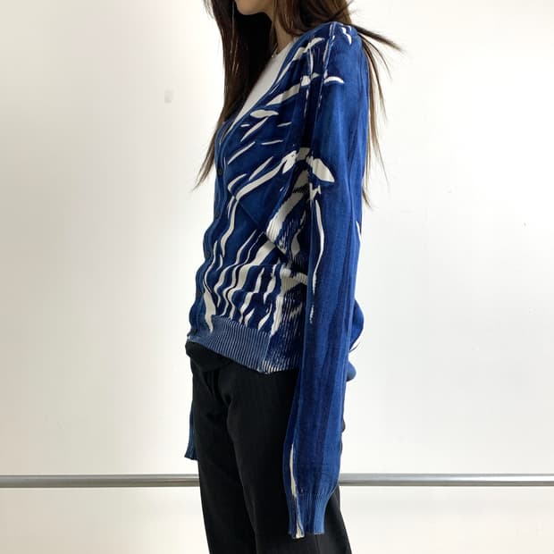 돌체앤가바나 스트라이프 패턴 롱슬리브 가디건