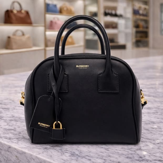 [A급] 버버리 레더 큐브백 판매합니다!!!