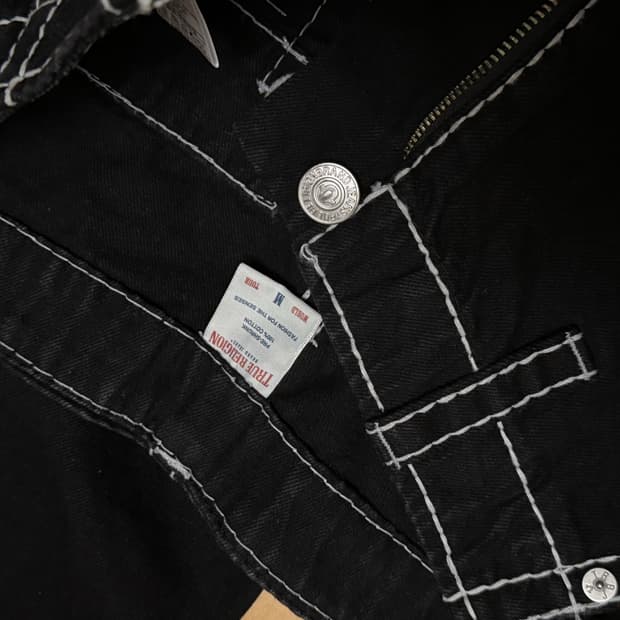 트루릴리젼블랙데님팬츠