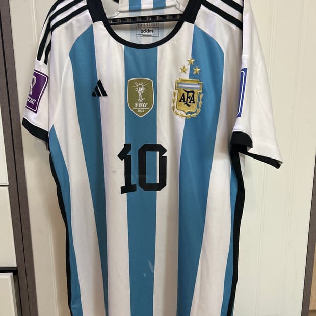 아르헨티나 메시 유니폼 (패치있음)