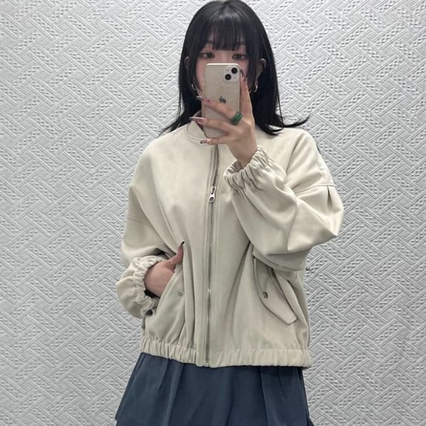 자라 ZARA 모던시크 스웨이드 오버핏 클린걸 자켓 L C11705