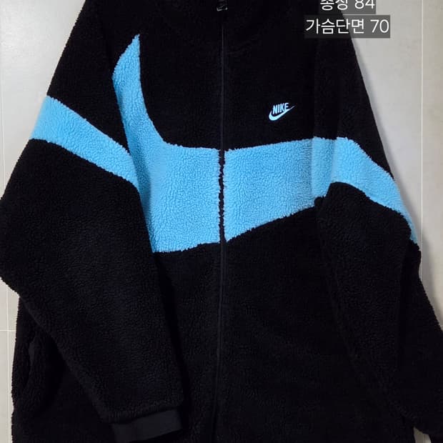 나이키 빅스우시 양면 후리스 블루 XL 택포