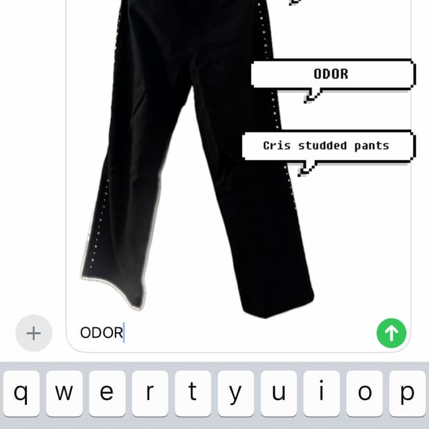 ODOR Cris studded pants
