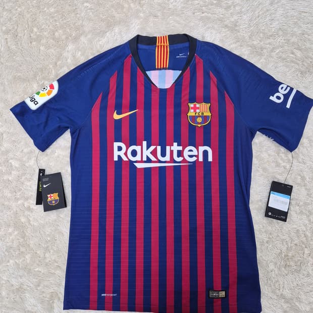 18-19 바르셀로나 홈 어센틱(베이퍼니트) 메시 #10 (풀패치)